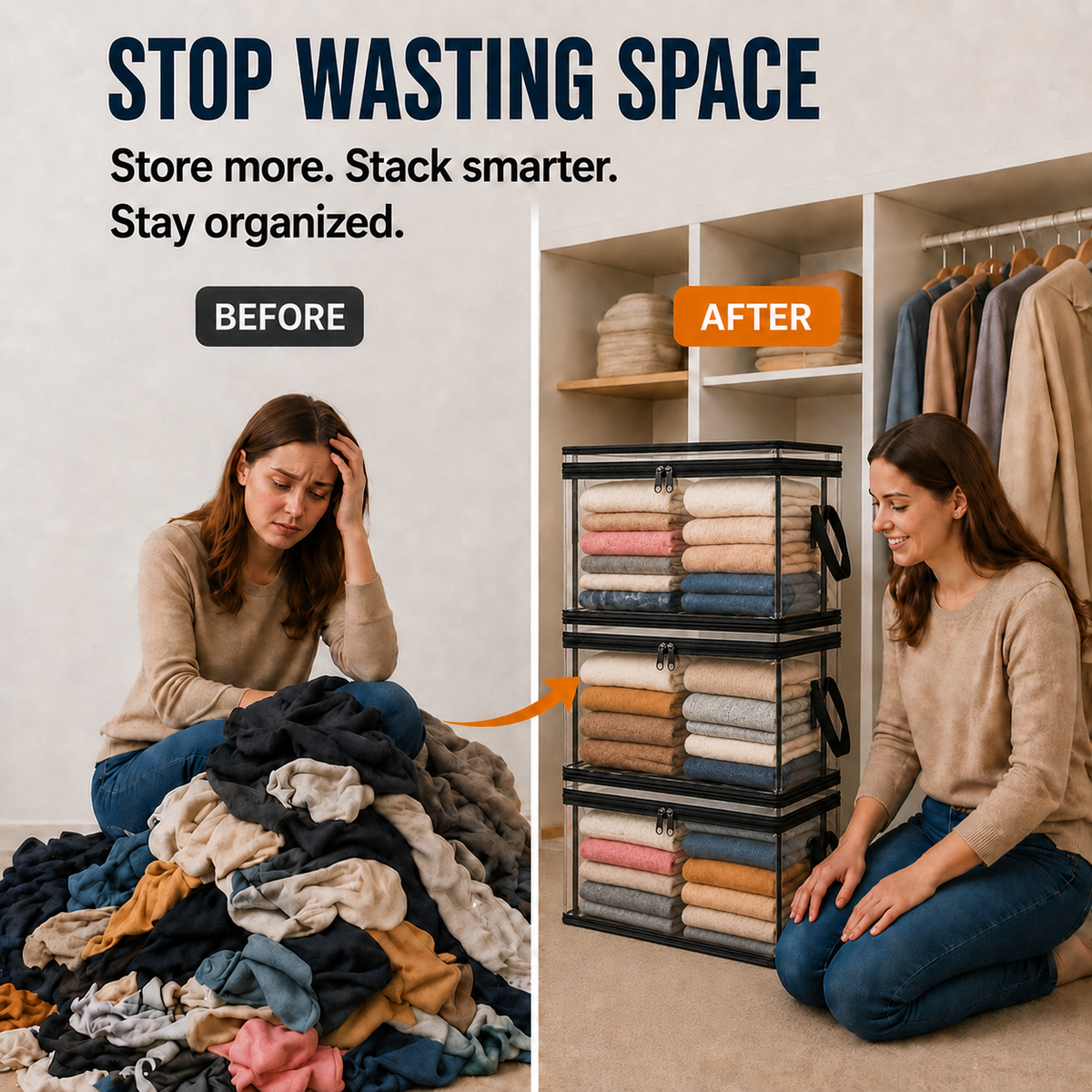 Clear Space Storage Bags — view 2