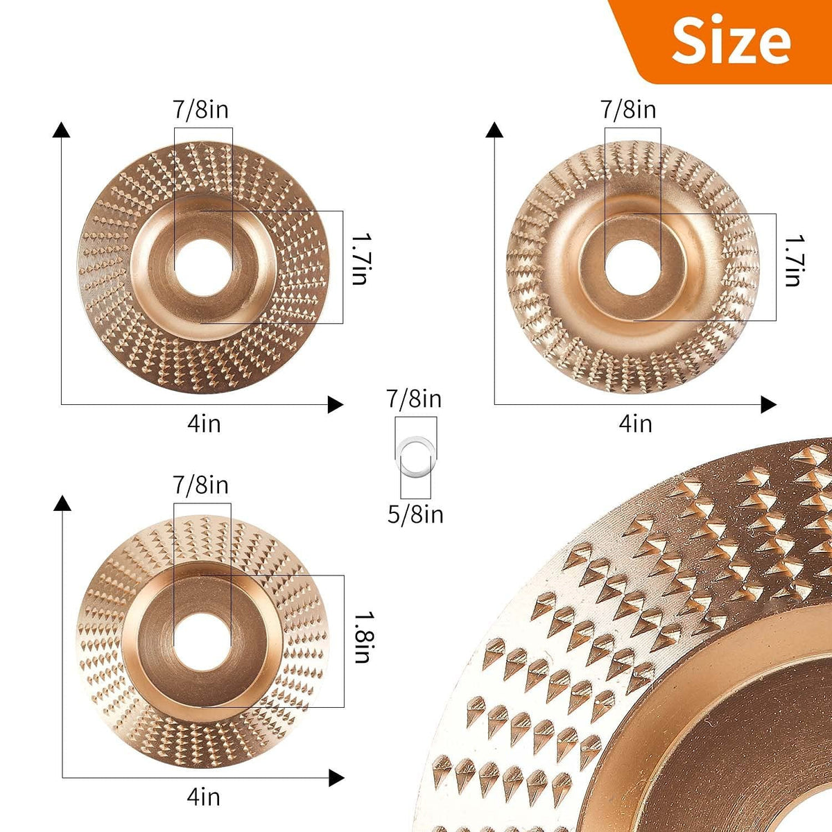 Contour Wood Carving Discs — view 5